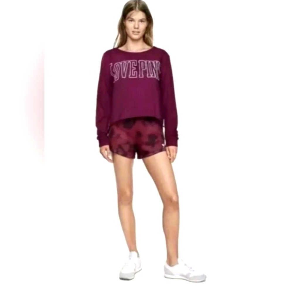 Victoria's Secret PINK Cropped Crew Tee Shirt ~ Size: Medium